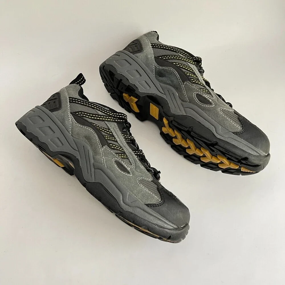 Brahma Suede Dylan Steel Toe Work Sneakers Gray Men 7